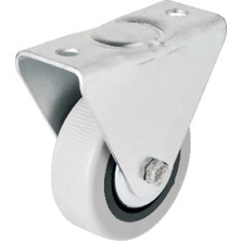 MiraLive 106 - 50 mm Sabit Kapaklı Gri Pvc Teker