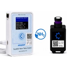 Argekip Bilişim Argekip Ethernet Amonyak (Nh₃) Gaz Sensörü | Ppm Ölçüm | Alarm & Uzaktan Izleme