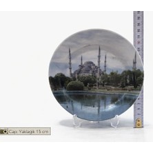 Evvel Zaman Antik Istanbul Sultanahmet Desenli Dekoratif Tabak – Koleksiyonluk Parça