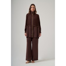 Nuss 1069 File Detaylı Pantolonlu Takım