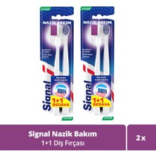 Signal 1+1 X2 Diş Fırçası Ergonomik Tasarım ile Orta Sertlikte Kıllarla Nazik Temizlik