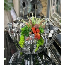 Miarik Design 8 Kollu Kristal Mumluk