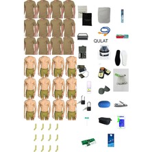 Qulat Seher Yıldızı 12'li Askerlik Seti Bedelli Acemi Temel Asker Malzeme Ekonomik Paket