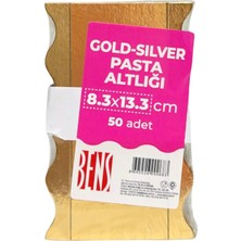 Efe Pastacılık Çift Renkli Malaga Pasta Altlığı 50 Adet Dekoratif Pasta Sunum Kartonu
