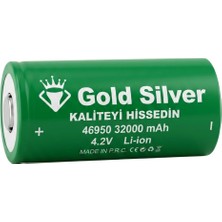 Yunus Av Gold Silver 46950 Şarj Edilebilir Li-Ion Pil - 32000 Mah 4.2V
