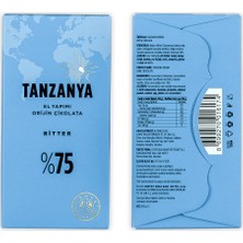 Kahve Dünyası Orijin Çikolata Tanzanya Bitter 100 gr %75 Kakao İçeren Lezzetli Çikolata