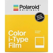 Polaroid Renkli Film - Color Film İ-Type 01/2025 ISO 640 8 Instant Photos Beyaz Çerçeve