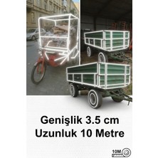 Opersan 3.5 cm x 10 Metre Beyaz Renk Reflektif Bant – Kendinden Yapışkanlı, Yüksek Yansıtıcı