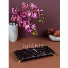 Miarik Design Dekoratif Siyah Mermer Sunum Seti