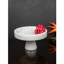 Miarik Design Mermer Ayaklı Servis Sunum Tabağı