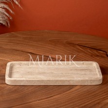 Miarik Design Dekoratif Traverten Sunum Tepsisi , Tabagi , Sunumluk