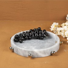 Miarik Design Dekoratif Mermer Kabare Detaylı Tepsi