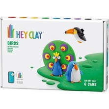 Hey Clay Yaratıcı Kil Seti - Toucan, Penguin, Peacock