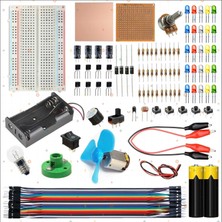 Eğiteklab Breaboard Temel Elektrik ve Elektronik Eğitim Set (Lamba Motor ve Breadbord Set)