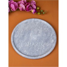 Miarik Design Dekoratif Mermer Oval Tepsi Servis Sunum Tabağı