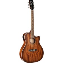 Cort Ga-Medx M Op Elektro Akustik Gitar, Grand Auditorium Kasa, Open Pore
