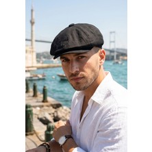 Yazlık Keten Peaky Blinders 8 Parçalı Erkek Kasket Şapka CP237