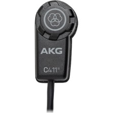 AKG C411PP Siyah Kablolu Stüdyo Mikrofon Yaylı Enstrümanlar için Yüksek Ses Kalitesi