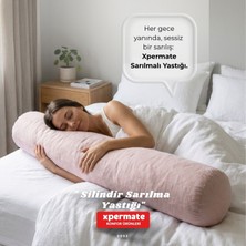 Xpermate Uzun Sarılma Yastığı Bacak Arası Diz Arası Yan Yatış Uyku Destek Silindir Yastık 150x20 cm