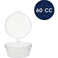 Barışkan Sos Kabı 60 cc Kapaklı   ( 50 Adet )