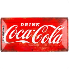 Nostalgic Art Coca-Cola - Logo Red Metal Tablo 25 x 50 cm