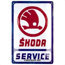 Nostalgic Art Skoda - Service Metal Tablo 20 x 30 cm