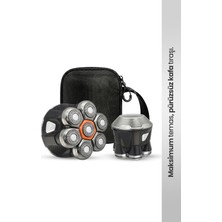 Relux RRS9000 7d Döner Başlıklı Kafa Tıraş Makinesi – Ipx7 Islak & Kuru Kullanım, LED Ekran, 120 Dakika Kablosuz Kullanım