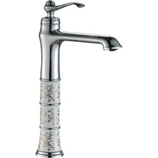 LPD Vi̇ctori̇a Porselen Desenli̇ Çanak Metfak Evi̇ye Lavabo Bataryası