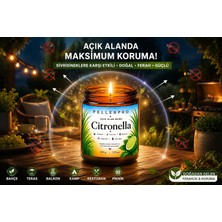 Peller Sivrisinek Kovucu Açık Alanların Tercih Edilen Citronella& Limon Otu Mumu Bahçe ve Teras Mumu 100gr