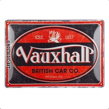 Nostalgic Art Vauxhall - Vintage Oval Metal Tablo 20 x 30 cm