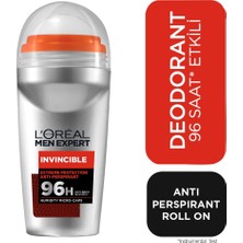 L'Oréal Paris Men Expert Invincible Roll-On 50 ml 96 Saat Etkili Antiperspirant Deodorant