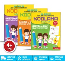 Dikkat Atölyesi Yayınları Okul Öncesi Adım Adım Kodlamaya Giriş Kollektif Eğitici Kitap
