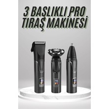Renas Store Dijital Göstergeli 3 Başlıklı Tıraş Makinesi Islak Kuru Lazer Öncesi Günlük