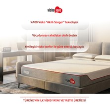 Visko Love Energy Visco Akıllı Yatak Tek Kişilik Yatak 80 x 200 cm