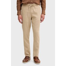 Tommy Hilfiger Keten Tapered Fit Daralan Paça Chino Pantolon Erkek Pantolon MW0MW42336 Aeg
