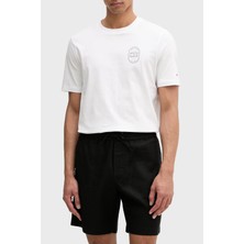 Tommy Hilfiger Baskılı % 100 Pamuk Regular Fit T Shirt Erkek T Shirt MW0MW42364 Ybr