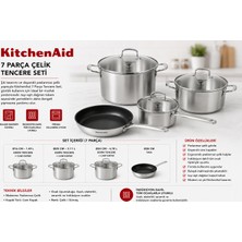 Kitchenaid 7 Parça Çelik Tencere Seti