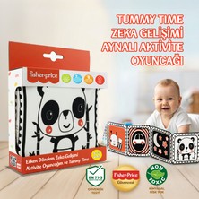 Fisher-Price Bebek Aktivite Kitabı Aynalı – Tummy Time Oyuncağı, Montesorri Duyusal ve Görsel Gelişim 0-3 Yaş