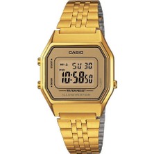 Casio Kadın Kol Saati LA680WGA-9DF Altın Renk Suya Dayanıklı Mineral Cam ile Günlük Kullanım