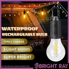 Belirtilmemiş 5 Watt Güneş Enerjili ve USB Şarjlı 3 Modlu Dim Edilebilir Kamp, Deniz, Piknik, Bahçe, Çadır Ampulü