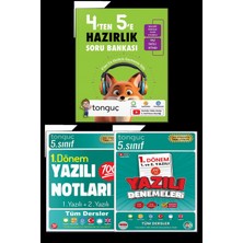 Tonguç Akademi 4'ten 5'e Hazırlık Kitabı ve 5. Sınıf 2. Dönem Yazılı Not. ve 1.dönem Yazılı Denemeleri