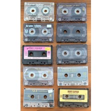 Raks 10 Adet Türkçe Arabesk Kaset (Kartonet Kapak Yoktur Fotoğraftaki Kasetler Gönderilecektir)