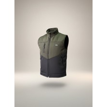 Kdm Kafkas Tactical Erkek Yelek Softshell Su Geçirmez Tam Fermuarlı Cepli Normal Kalıp Spor Yelek