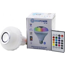 MiraLive 2ın1-Kumandalı Rgb LED Ampul - Bluetooth Hoparlör Müzik Çalar LED-7W - HOPARLÖR-3W (K95)