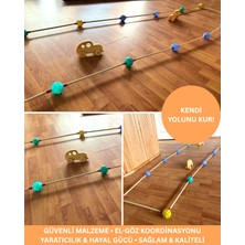 Lunki Toys Yol Kurma Oyuncağı 200+ Parça – Tak Çıkar STEM Eğitici Yapı Seti, Kendi Yolunu Kur 3+ Yaş
