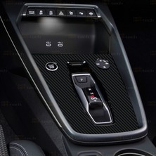 Ael-Tech Audi A3 Uyumlu Vites Etrafı 5d Karbon Görünümlü Tpu Koruma 2025-2026