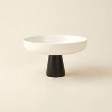 Madas Noir Brüksel Meyvelik - Beyaz / Siyah - 24 cm