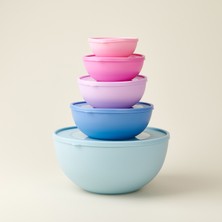 Cozzoni 5'li Bowl Saklama Kabı - Renkli