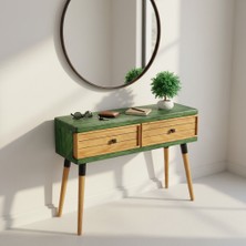 Mobenta Stria Entry: Modern Masif Dresuar 2 Çekmeceli Antre Konsolu - 120X31 Ye-Tk