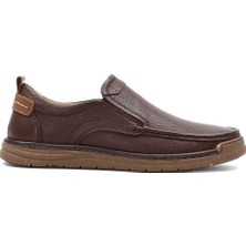 Celal Gültekin Erkek Kahverengi Deri Sneaker